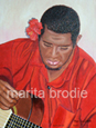 Marita Brodie Art - Siwa the guitar man | Curator Web Design Diana Giesbrecht