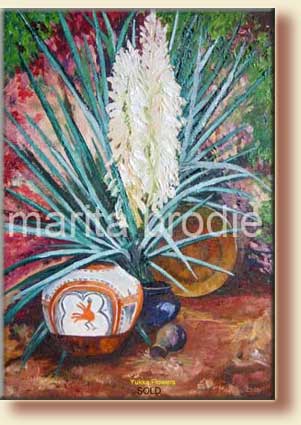 YUCCA FLOWERS | Marita Brodie Art from the Heart